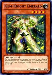 Gem-Knight Emerald PHSW-EN096 Unlimited Yu-Gi-Oh card from Photon Shockwave