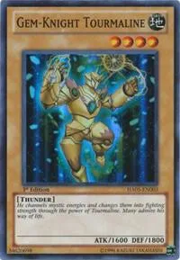 Gem-Knight Tourmaline HA05-EN003 1st Edition Yu-Gi-Oh card from Hidden Arsenal 5: Steelswarm Invasion