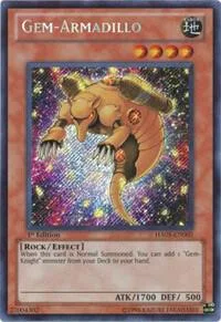 Gem-Armadillo HA05-EN005 Unlimited Yu-Gi-Oh card from Hidden Arsenal 5: Steelswarm Invasion
