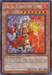 Laval Judgment Lord HA05-EN014 1st Edition Yu-Gi-Oh card from Hidden Arsenal 5: Steelswarm Invasion