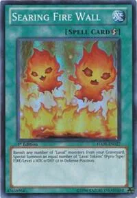 Searing Fire Wall HA05-EN027 1st Edition Yu-Gi-Oh card from Hidden Arsenal 5: Steelswarm Invasion