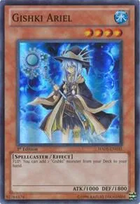 Gishki Ariel HA05-EN035 1st Edition Yu-Gi-Oh card from Hidden Arsenal 5: Steelswarm Invasion