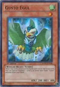 Gusto Egul HA05-EN038 1st Edition Yu-Gi-Oh card from Hidden Arsenal 5: Steelswarm Invasion