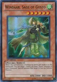 Windaar, Sage of Gusto HA05-EN042 Yu-Gi-Oh card from Hidden Arsenal 5: Steelswarm Invasion