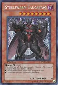 Steelswarm Caucastag HA05-EN050 Unlimited Yu-Gi-Oh card from Hidden Arsenal 5: Steelswarm Invasion