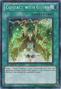 Contact with Gusto HA05-EN056 Unlimited Yu-Gi-Oh card from Hidden Arsenal 5: Steelswarm Invasion