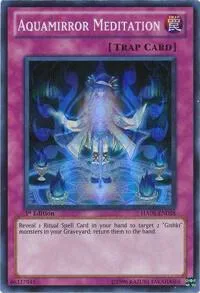 Aquamirror Meditation HA05-EN058 Unlimited Yu-Gi-Oh card from Hidden Arsenal 5: Steelswarm Invasion