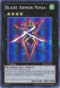 Blade Armor Ninja ORCS-EN041 1st Edition Yu-Gi-Oh card from Order of Chaos