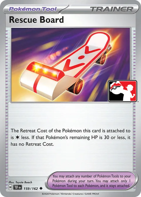 Rescue Board #159/162 Pokémon card from Prize Pack Series Cards