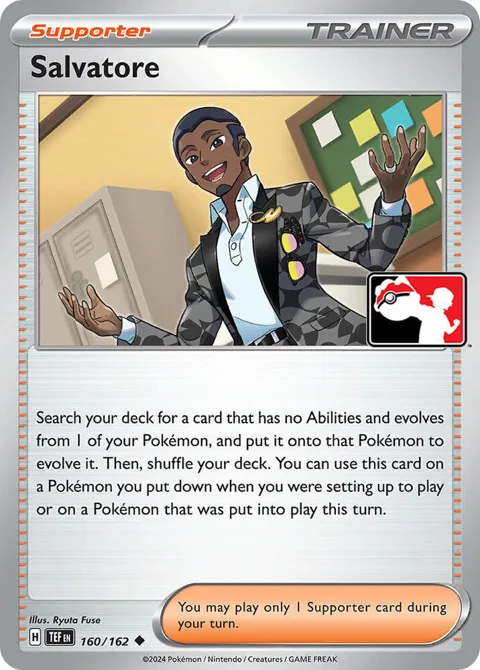 Salvatore #160/162 Pokémon card from Prize Pack Series Cards