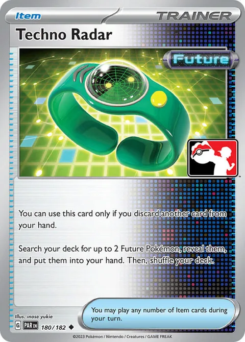 Techno Radar #180/182 Pokémon card from Prize Pack Series Cards