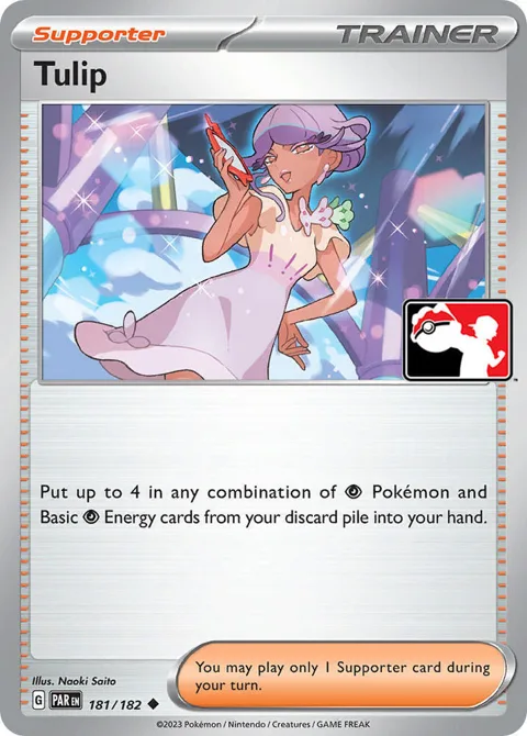 Tulip #181/182 Pokémon card from Prize Pack Series Cards