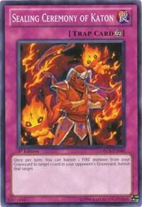 Sealing Ceremony of Katon ORCS-EN080 1st Edition Yu-Gi-Oh card from Order of Chaos