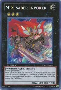 M-X-Saber Invoker ORCS-EN099 Unlimited Yu-Gi-Oh card from Order of Chaos