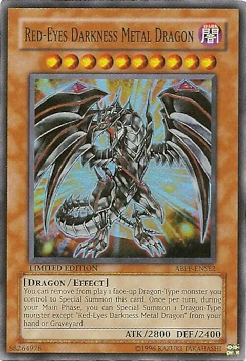 Red-Eyes Darkness Metal Dragon ABPF-ENSE2 Yu-Gi-Oh card from Absolute Powerforce