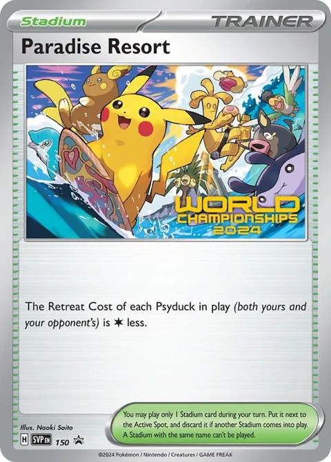 Paradise Resort - 150 World Championships 2024 #150 Pokémon card from Scarlet & Violet Promo Cards