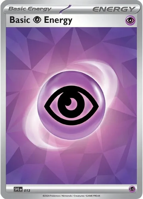 Basic Psychic Energy #013 Holofoil Pokémon card from Scarlet & Violet Energies