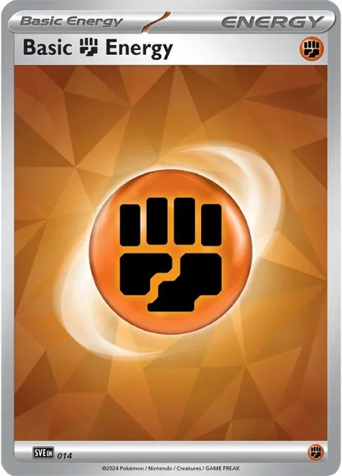 Basic Fighting Energy #014 Pokémon card from Scarlet & Violet Energies