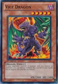 Vice Dragon SDDC-EN009 1st Edition Yu-Gi-Oh card from Structure Deck: Dragons Collide