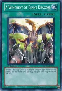 A Wingbeat of Giant Dragon SDDC-EN028 1st Edition Yu-Gi-Oh card from Structure Deck: Dragons Collide