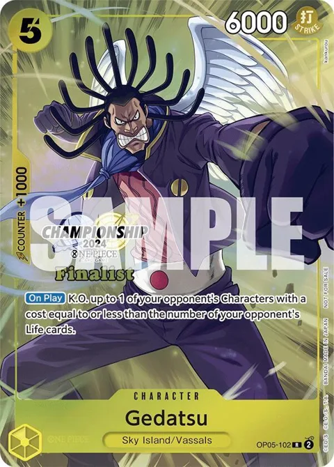 Gedatsu Championship 2024 Finalist Card Set OP05-102 One Piece card from One Piece Promotion Cards