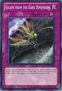Escape from the Dark Dimension SDDC-EN040 1st Edition Yu-Gi-Oh card from Structure Deck: Dragons Collide