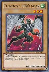 Elemental HERO Avian RYMP-EN001 1st Edition Yu-Gi-Oh card from Ra Yellow Mega Pack