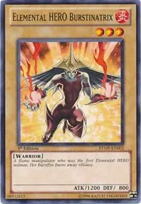 Elemental HERO Burstinatrix RYMP-EN002 Unlimited Yu-Gi-Oh card from Ra Yellow Mega Pack