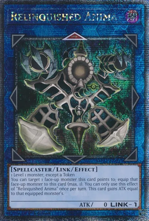 Relinquished Anima Quarter Century Secret Rare MP24-EN007 Yu-Gi-Oh card from 25th Anniversary Tin: Dueling Mirrors