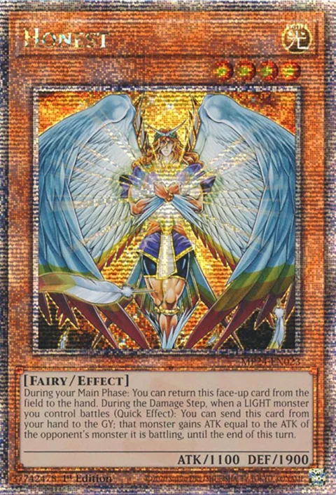 Honest Quarter Century Secret Rare MP24-EN023 Yu-Gi-Oh card from 25th Anniversary Tin: Dueling Mirrors