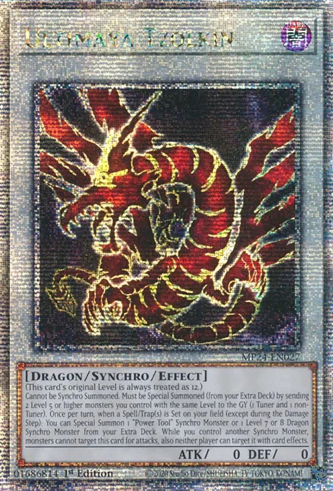 Ultimaya Tzolkin Quarter Century Secret Rare MP24-EN027 Yu-Gi-Oh card from 25th Anniversary Tin: Dueling Mirrors