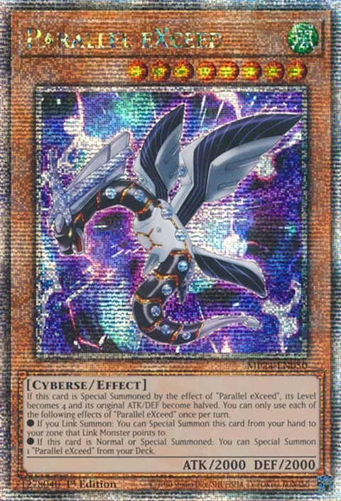 Parallel eXceed Quarter Century Secret Rare MP24-EN050 Yu-Gi-Oh card from 25th Anniversary Tin: Dueling Mirrors