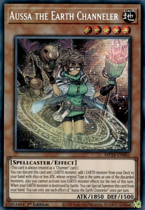 Aussa the Earth Channeler MP24-EN061 Yu-Gi-Oh card from 25th Anniversary Tin: Dueling Mirrors