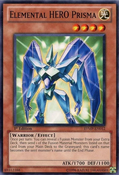 Elemental HERO Prisma RYMP-EN012 1st Edition Yu-Gi-Oh card from Ra Yellow Mega Pack