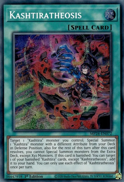 Kashtiratheosis MP24-EN072 Yu-Gi-Oh card from 25th Anniversary Tin: Dueling Mirrors