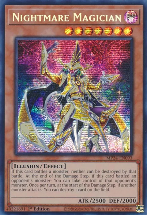 Nightmare Magician MP24-EN093 Yu-Gi-Oh card from 25th Anniversary Tin: Dueling Mirrors