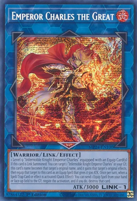 Emperor Charles the Great MP24-EN100 Yu-Gi-Oh card from 25th Anniversary Tin: Dueling Mirrors