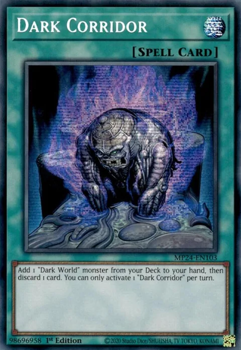 Dark Corridor MP24-EN103 Yu-Gi-Oh card from 25th Anniversary Tin: Dueling Mirrors