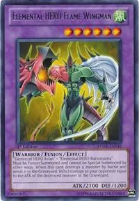 Elemental HERO Flame Wingman RYMP-EN016 Unlimited Yu-Gi-Oh card from Ra Yellow Mega Pack