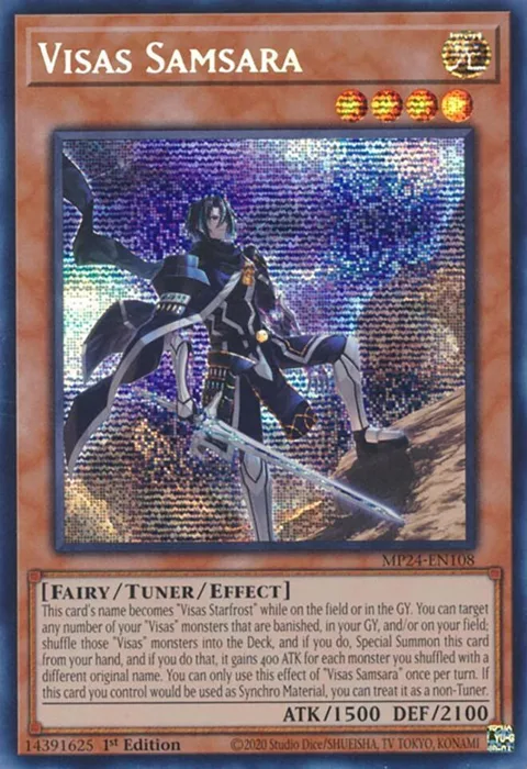 Visas Samsara MP24-EN108 Yu-Gi-Oh card from 25th Anniversary Tin: Dueling Mirrors