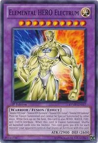 Elemental HERO Electrum RYMP-EN017 Unlimited Yu-Gi-Oh card from Ra Yellow Mega Pack