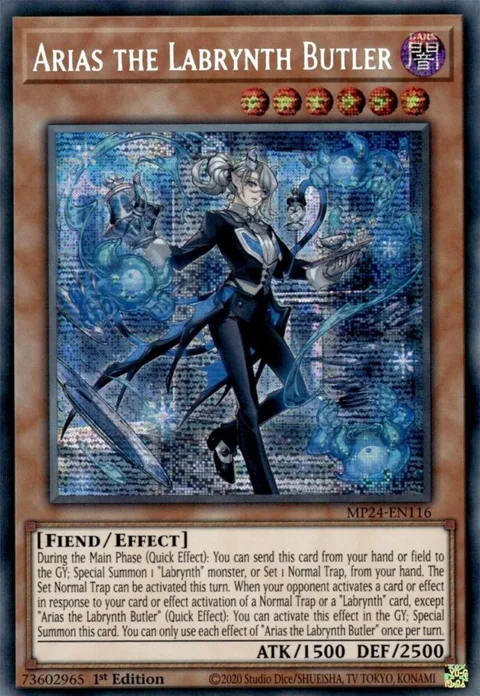 Arias the Labrynth Butler MP24-EN116 Yu-Gi-Oh card from 25th Anniversary Tin: Dueling Mirrors
