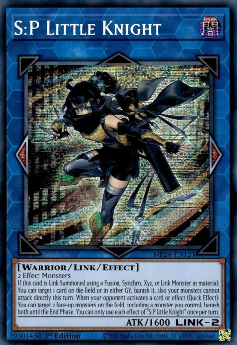 S:P Little Knight MP24-EN121 Yu-Gi-Oh card from 25th Anniversary Tin: Dueling Mirrors