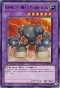 Elemental HERO Mudballman RYMP-EN018 1st Edition Yu-Gi-Oh card from Ra Yellow Mega Pack