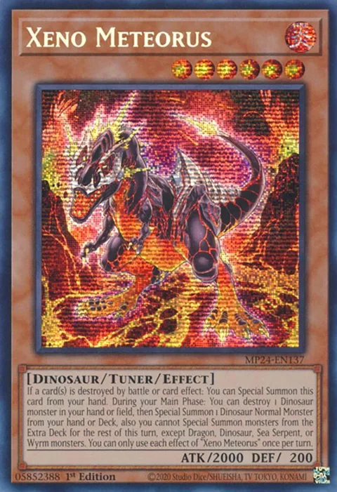 Xeno Meteorus MP24-EN137 Yu-Gi-Oh card from 25th Anniversary Tin: Dueling Mirrors