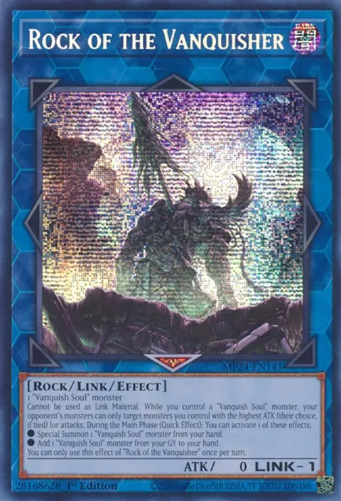 Rock of the Vanquisher MP24-EN141 Yu-Gi-Oh card from 25th Anniversary Tin: Dueling Mirrors