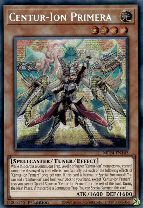 Centur-Ion Primera MP24-EN143 Yu-Gi-Oh card from 25th Anniversary Tin: Dueling Mirrors