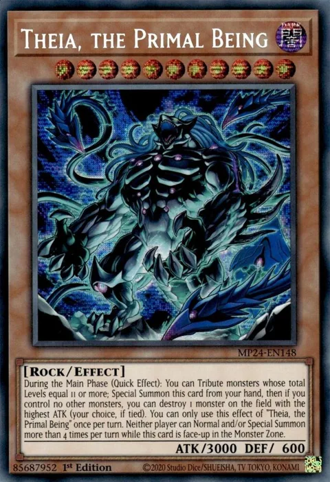 Theia, the Primal Being MP24-EN148 Yu-Gi-Oh card from 25th Anniversary Tin: Dueling Mirrors