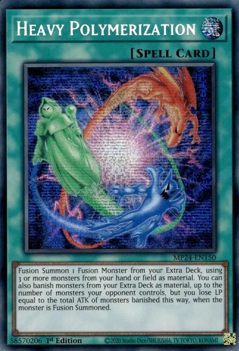 Heavy Polymerization MP24-EN150 Yu-Gi-Oh card from 25th Anniversary Tin: Dueling Mirrors
