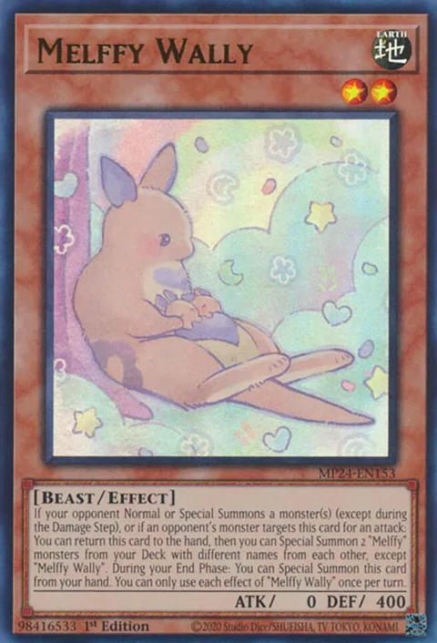 Melffy Wally MP24-EN153 Yu-Gi-Oh card from 25th Anniversary Tin: Dueling Mirrors